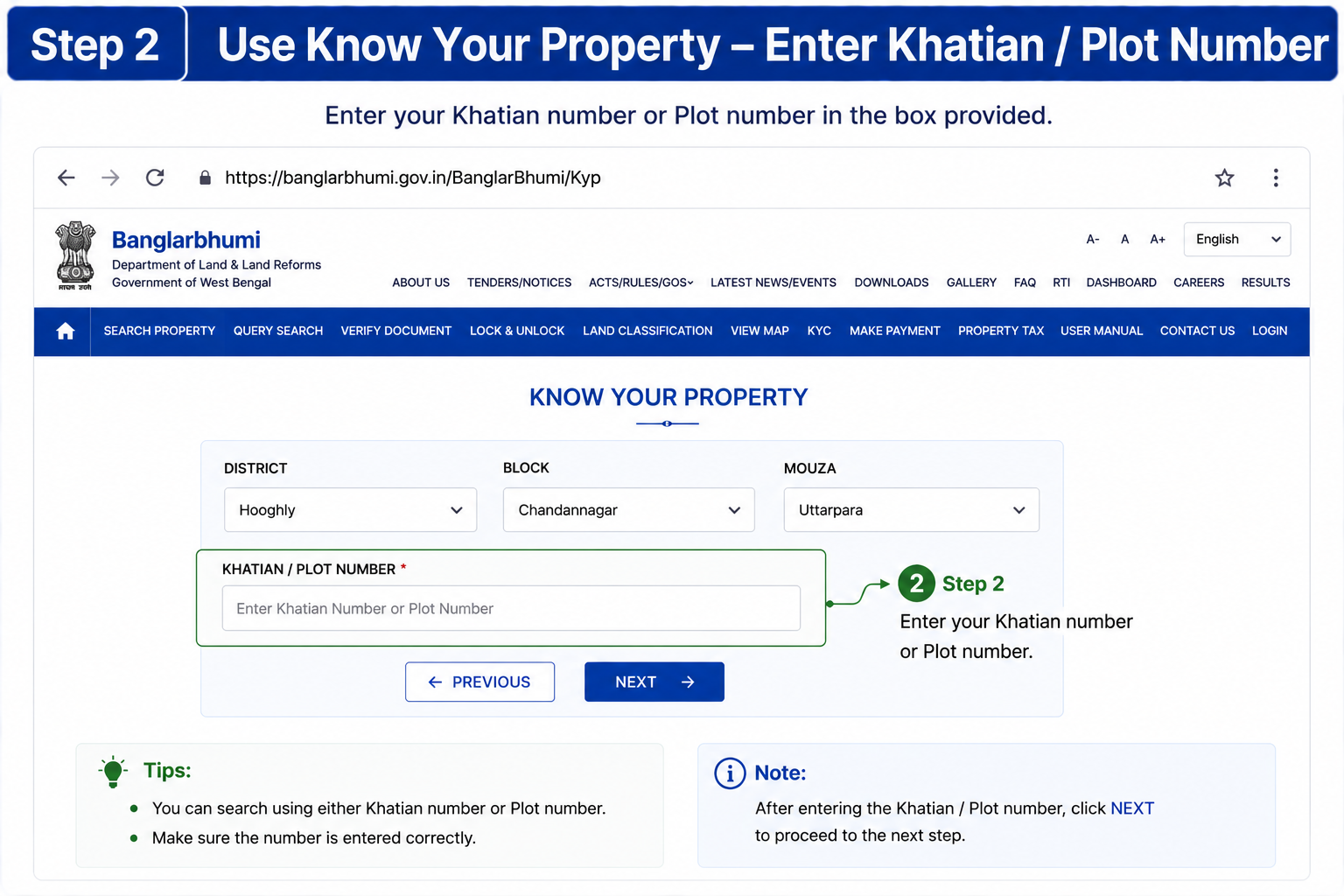 Know Your Property Step 2