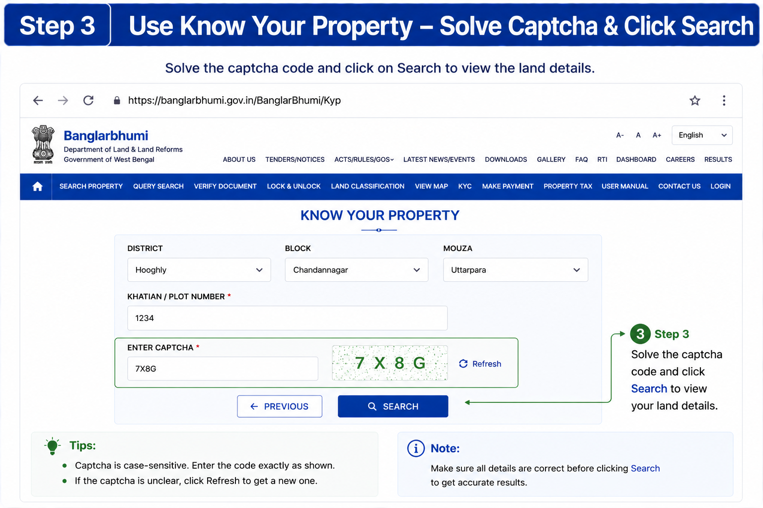 Know Your Property Step 3