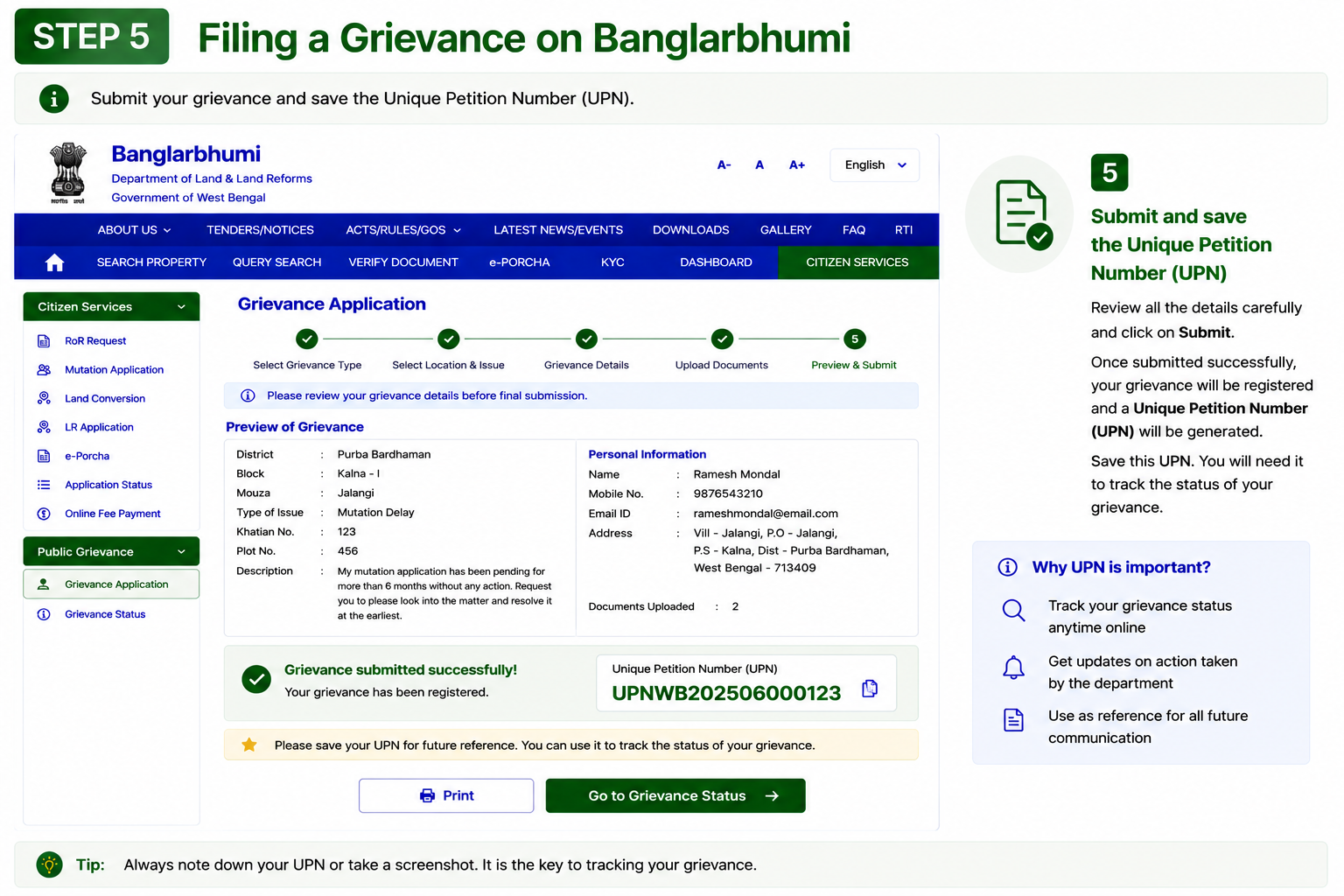 Filing Grievance Step 5